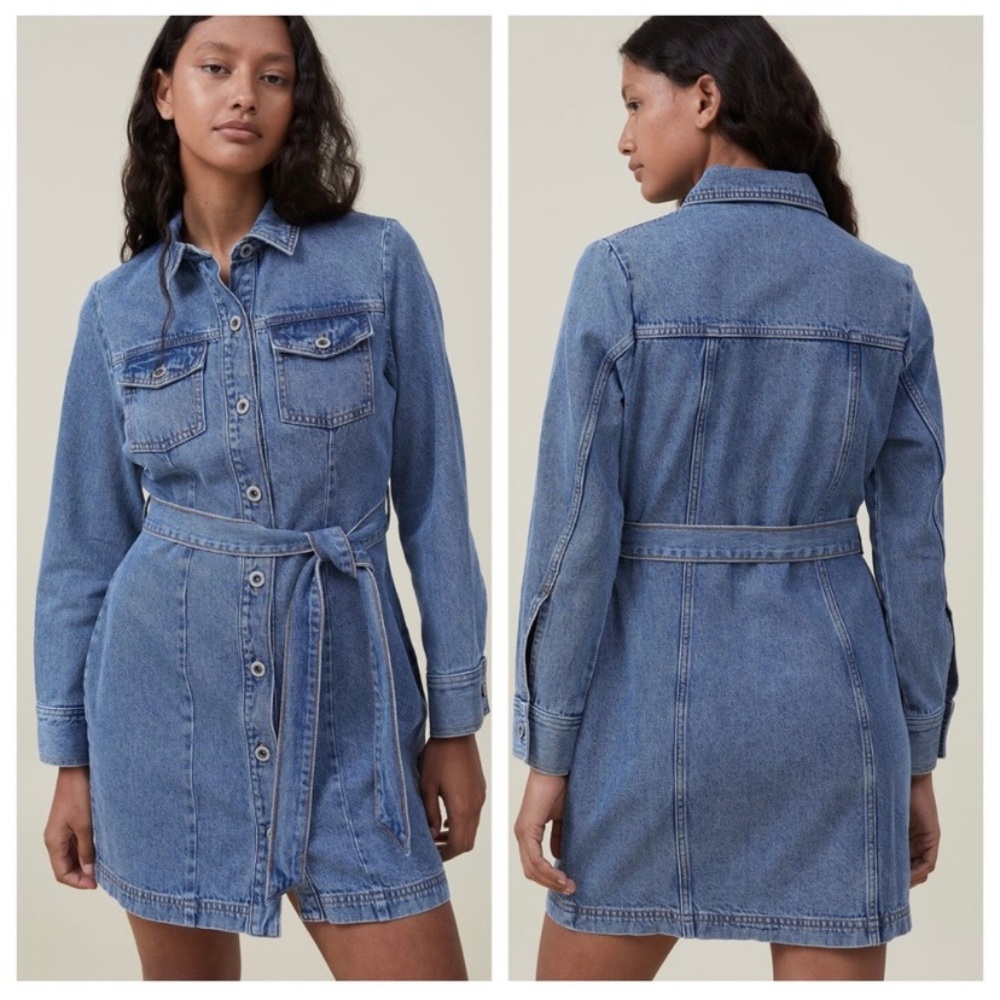 Blue Denim Mini Dress
